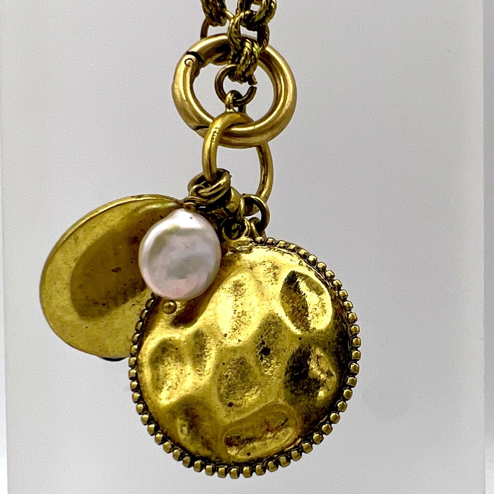 ANTHROPOLOGIE Clustered Charm Necklace - Picture 5 of 7